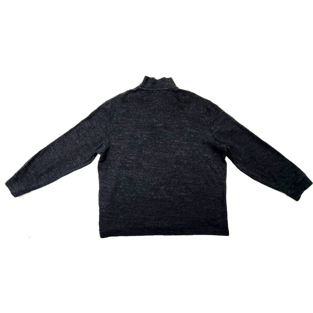 Polo Ralph Lauren Estate Rib 1/4 Zip Pullover Sweater Men's XL Gray Charcoal
